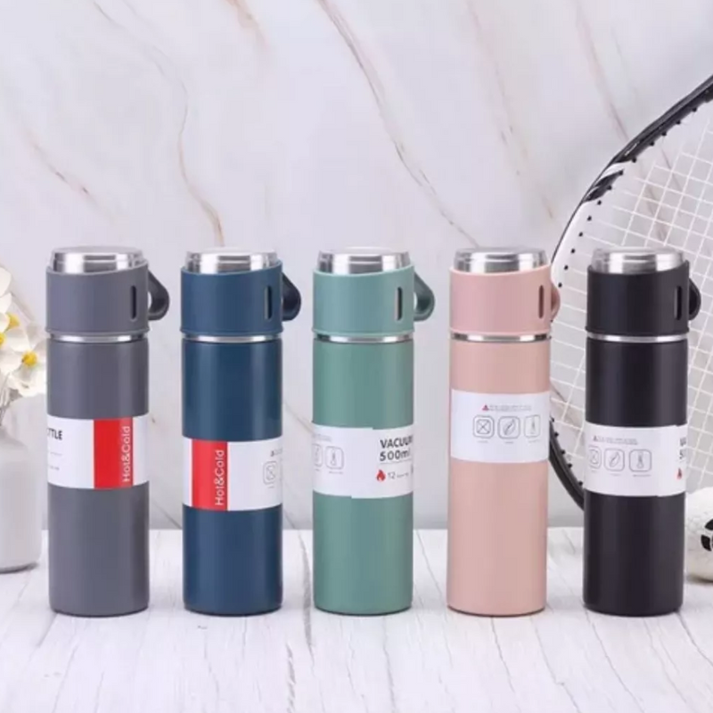 Termo de 500ml en Acero Inoxidable – Mantén tus Bebidas Calientes o Frías por Horas